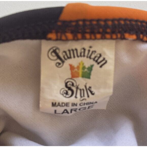 Jamaican Stok Color Block Brown/Yellow/Orange String Bikini Adjustable Size L - Picture 3 of 6